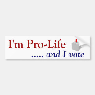 Vote Pro-Life Bumper Sticker