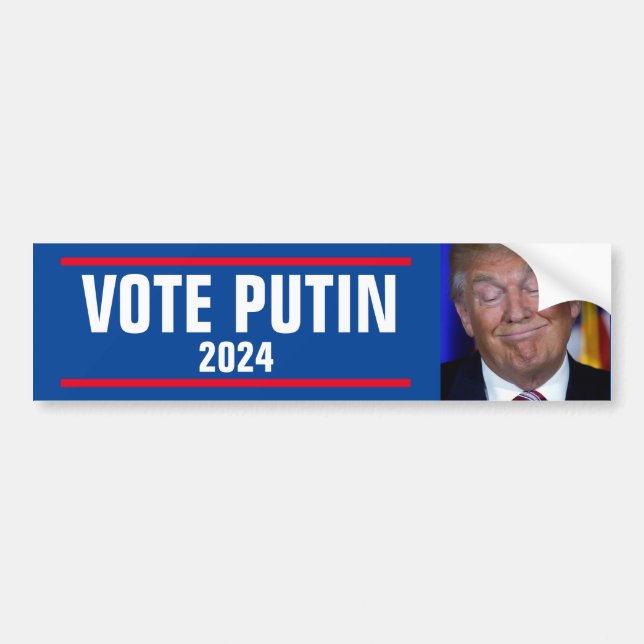 VOTE PUTIN 2024 BUMPER STICKER (Front)