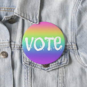 Vote Rainbow Campaign Button