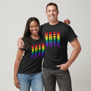 VOTE Rainbow Letters Men's T-Shirt