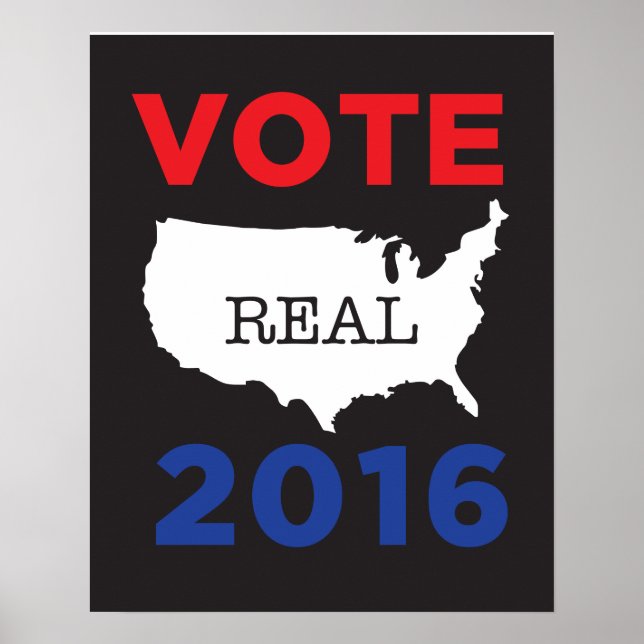 Vote Real America 2016 Poster (Front)