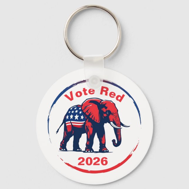 Vote Red 2026 Key Ring (Front)