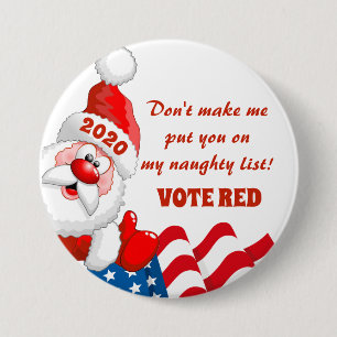 VOTE RED - REPUBLICAN 2020 ELECTION 7.5 CM ROUND BADGE