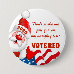 VOTE RED - REPUBLICAN 2020 ELECTIONS 7.5 CM ROUND BADGE