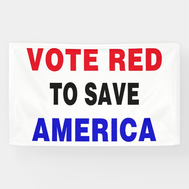 Vote Red To Save America Banner (Horizontal)