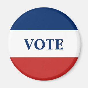 VOTE Red White and Blue Stripes Magnet