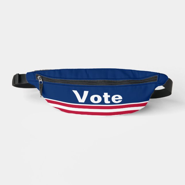 Vote Red White and Blue with Stripes Bum Bags (Front)