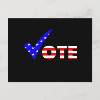 Vote Red White & Blue Postcard