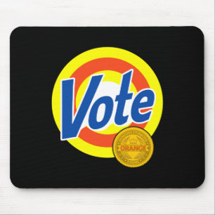Vote Removes Stubborn Orange Stains Funny Anti-tru Mouse Pad