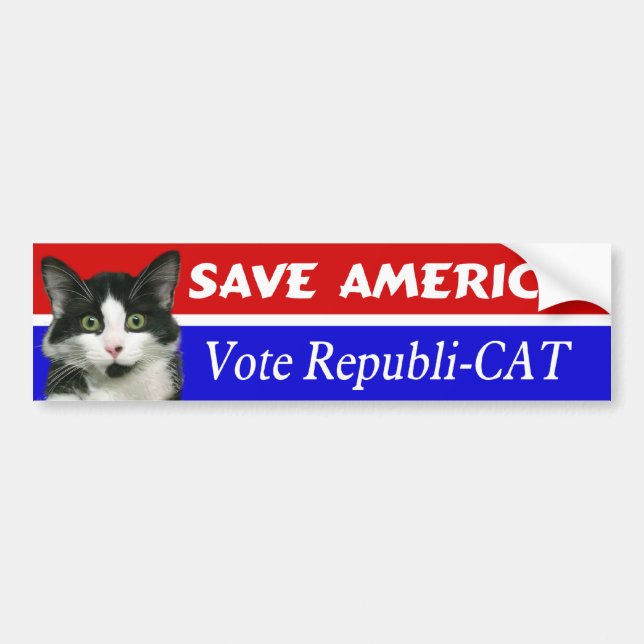Vote Republi-CAT Bumper Sticker (Front)