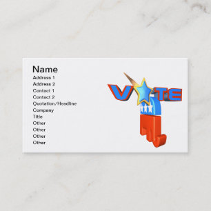 Vote Republican Business Card