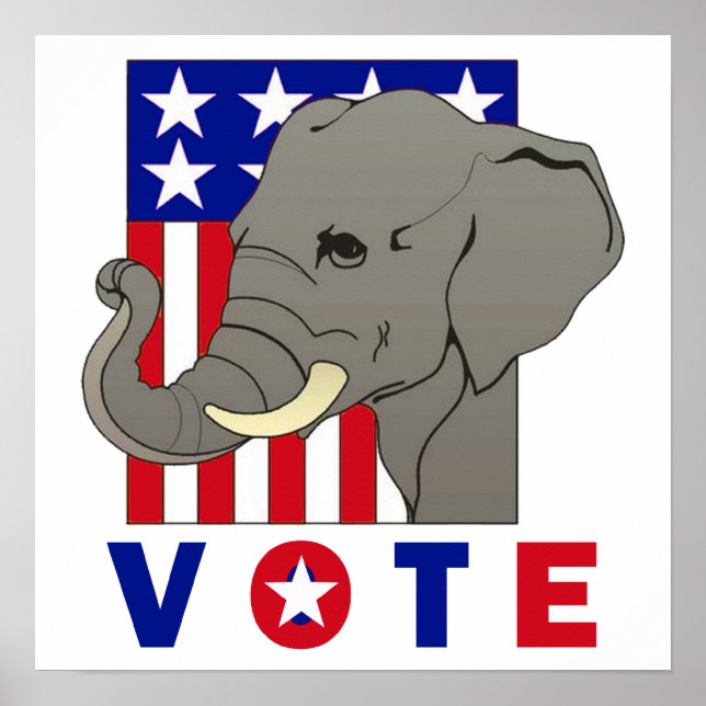 VOTE REPUBLICAN ELEPHANT Poster (Front)