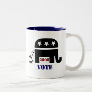 VOTE REPUBLICAN IN 2008 COFFEE MUG