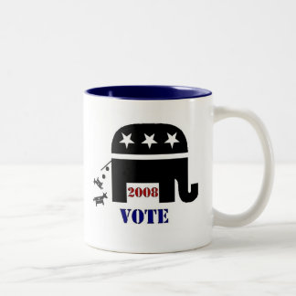 VOTE REPUBLICAN IN 2008 COFFEE MUG