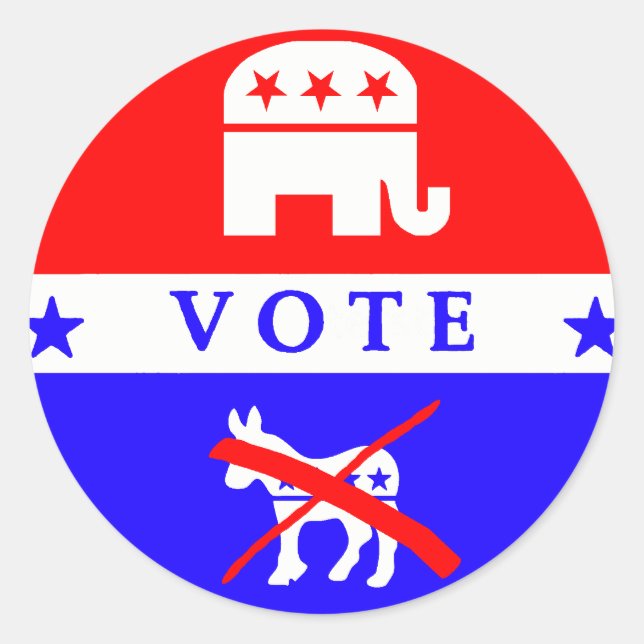 Vote Republican sticker (Front)
