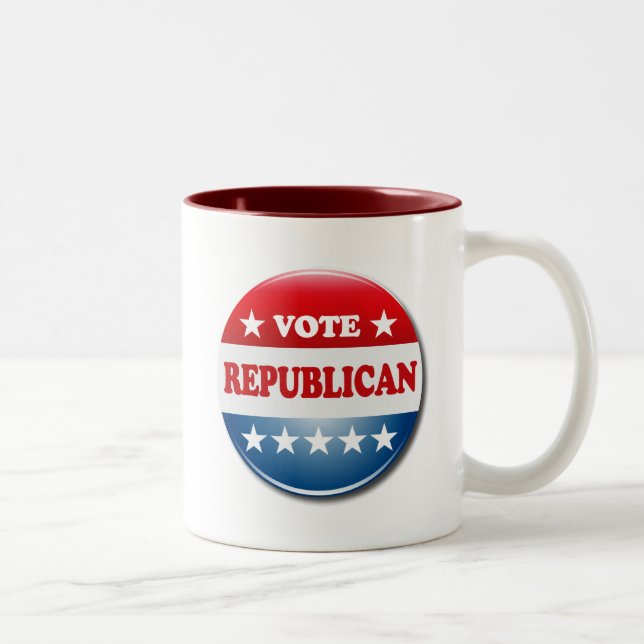VOTE REPUBLICAN Two-Tone COFFEE MUG (Right)