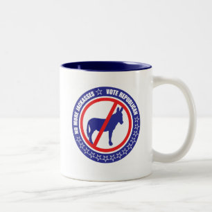 vote republican Two-Tone coffee mug