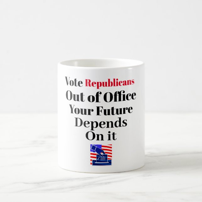 Vote Republicans Out of Office Coffee Mug (Center)