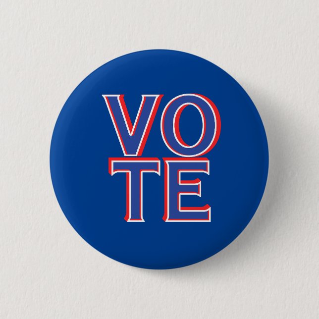 Vote Round Sticker Political Campaign Merchandise  6 Cm Round Badge (Front)