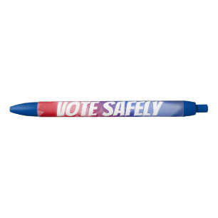 Vote Safely Black Ink Pen