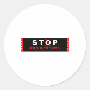 Vote Save Democracy Stop Project 2025 2 Classic Round Sticker
