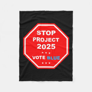 Vote Save Democracy Stop Project 2025 Fleece Blanket
