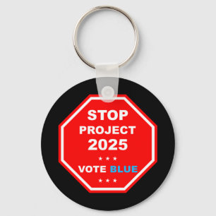 Vote Save Democracy Stop Project 2025  Key Ring