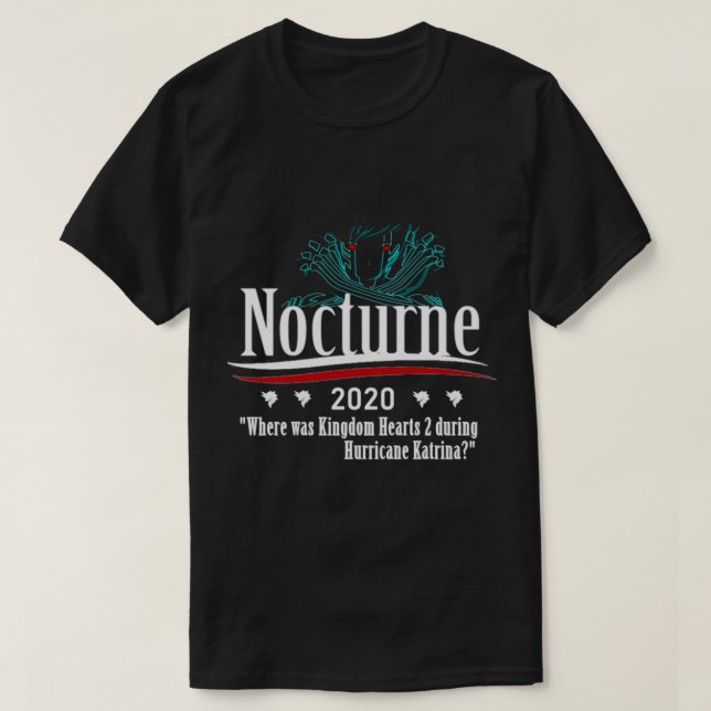 Vote Shin Megami Tensei Nocturne 2020 (White Text) T-Shirt (Design Front)
