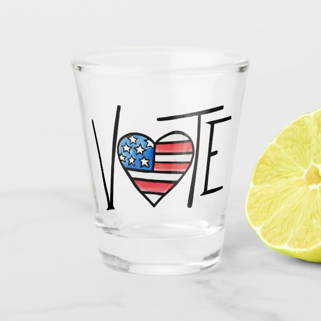 VOTE  SHOT GLASS (Front)