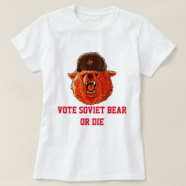 Vote Soviet Bear T-Shirt (Design Front)