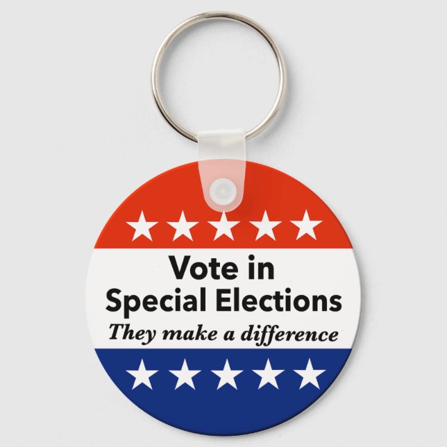 Vote Special Elections Key Ring (Front)