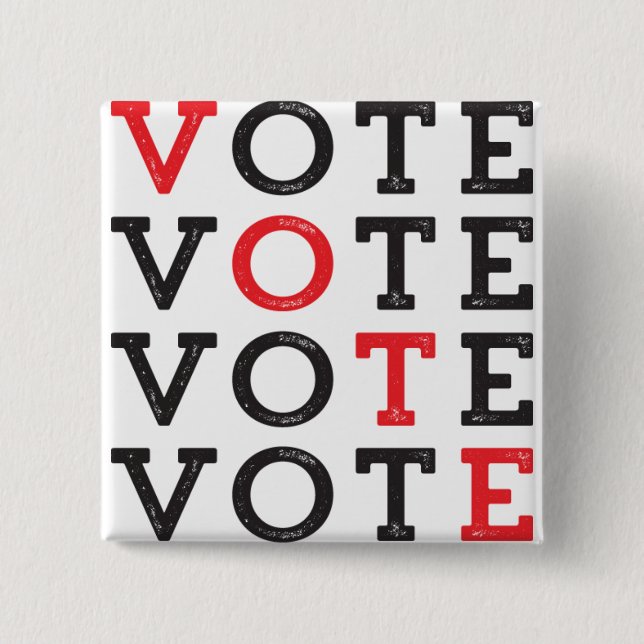 VOTE - Square button (Front)