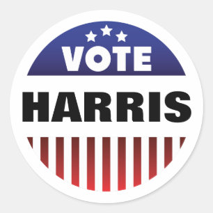 Vote Stars and Stripes Typography - Election Classic Round Sticker