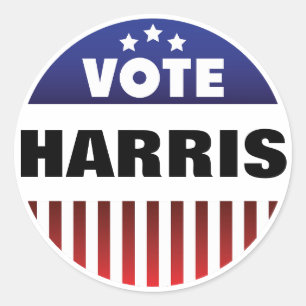 Vote Stars and Stripes Typography - Election Classic Round Sticker