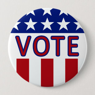 Vote Stars & Stripes Huge Button