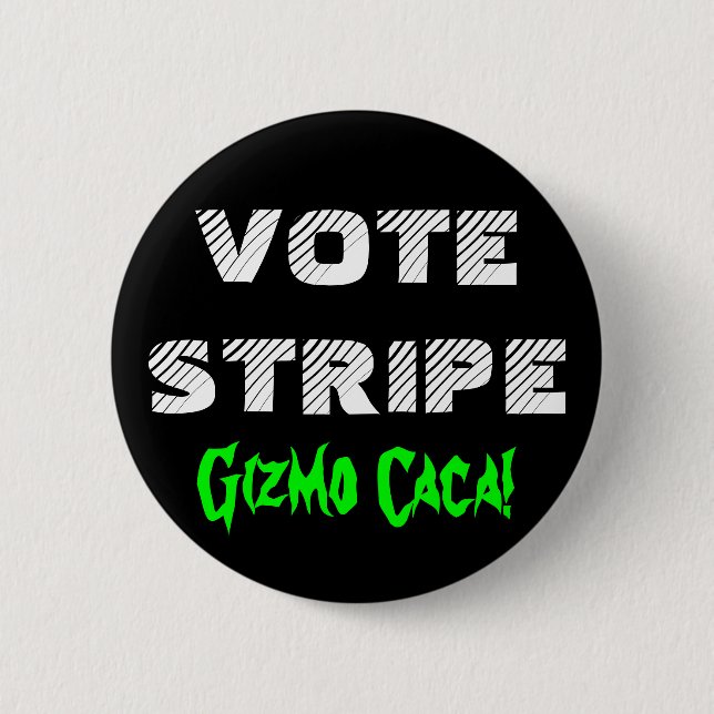 VOTE STRIPE 6 CM ROUND BADGE (Front)
