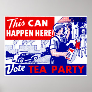 Vote Tea Party Poster