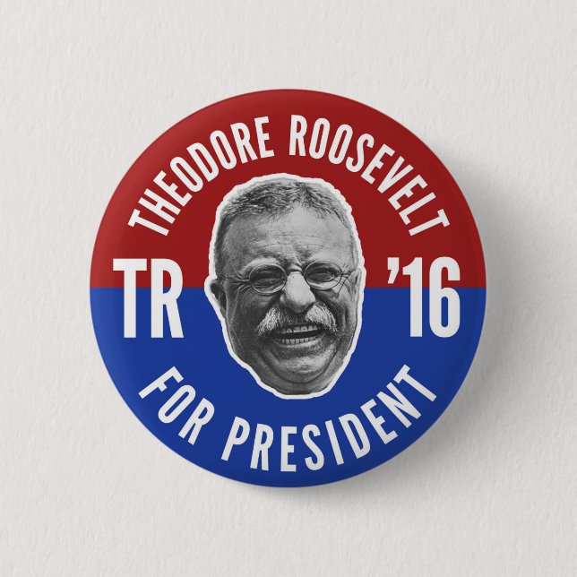 Vote Teddy 6 Cm Round Badge (Front)