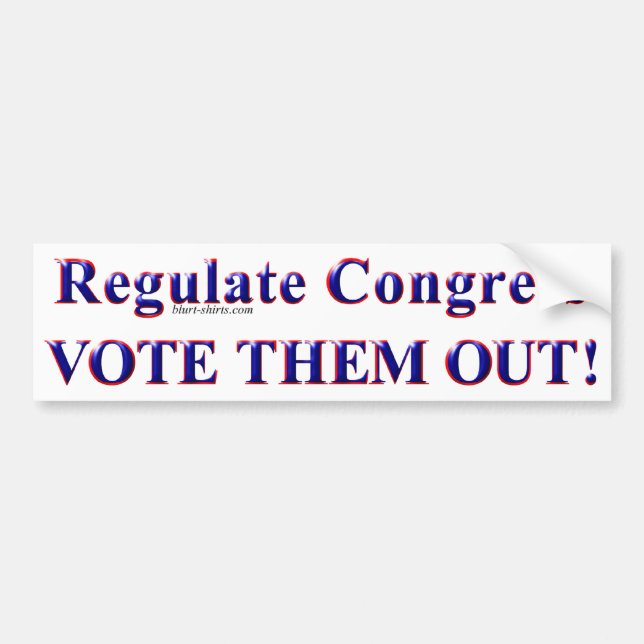 Vote Them Out bumper sticker (Front)