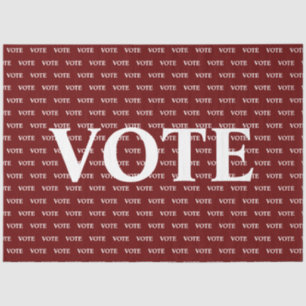Vote tissue paper