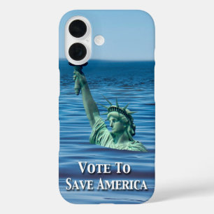 Vote to Save America This Election iPhone 16 Case