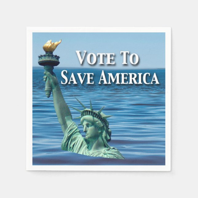Vote to Save America This Election Napkin (Front)