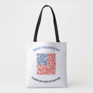 Vote Tote - QR CODE to register voters Bag