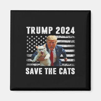 Vote Trump 2025 Funny Save The Cats Magnet