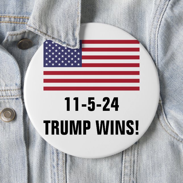 VOTE TRUMP 6 CM ROUND BADGE (In Situ)