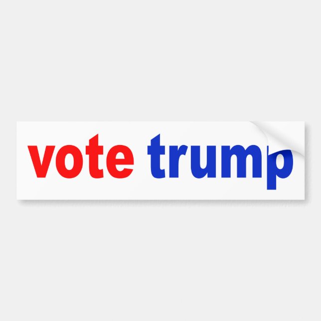 "vote trump" bumper sticker (Front)