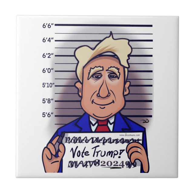 Vote Trump Ceramic Tile (Front)