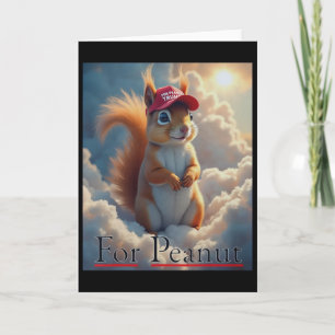 Vote Trump For Peanut The Squirrel 1 Card