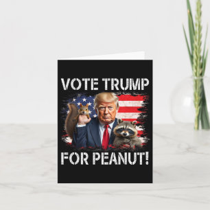 Vote Trump For Peanut The Squirrel 2 Card