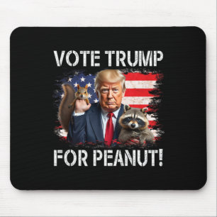 Vote Trump For Peanut The Squirrel 2 Mouse Pad
